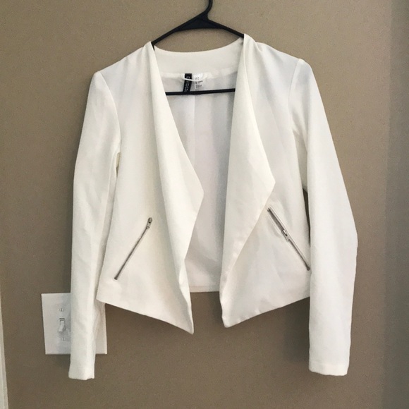 white open blazer